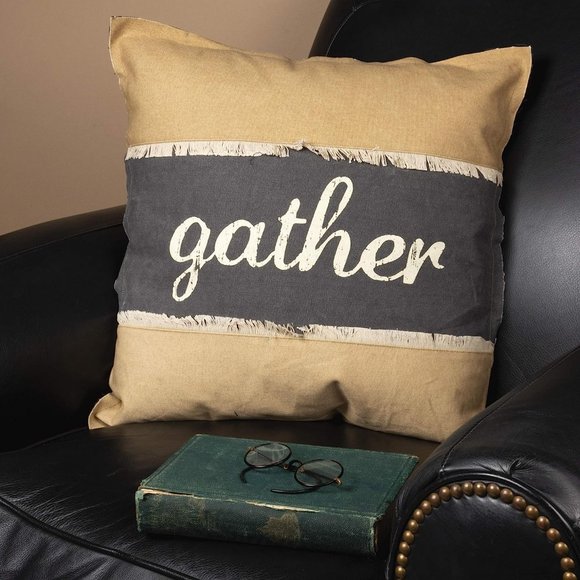 Primitives by Kathy - Decorative Throw Pillow - gather - Picture 1 of 3